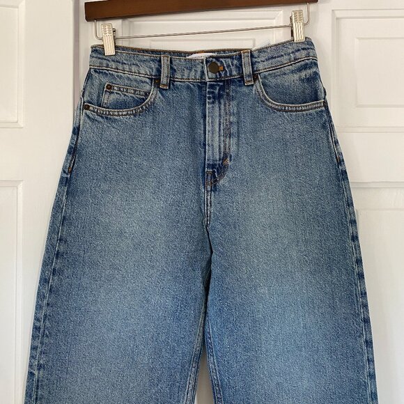 & Other Stories High Waist Wide Leg Jeans in Blue Size 27 (NWT) - Picture 3 of 9
